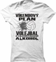 Dámské volejbalové tričko Víkendový plán volleyball