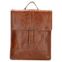 Dámský kožený batoh Micmacbags Porto - hnědý 15,6" (34.5x19.4 cm)