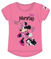 Dětské bavlněné tričko Minnie Mouse Disney - růžové Velikost: 104