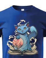 Dětské fantasy tričko s kočkou - tričko pro milovníky kočky a fantasy
