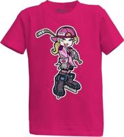 Dětské růžové tričko LG - Hokejistka