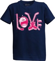 Dětské tmavě modré tričko LG - Love Hockey