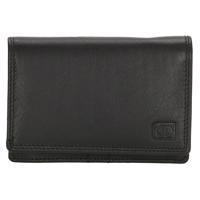 Double-D dámská kožená peněženka 02C337-černá