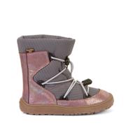 FRODDO TEX TRACK WOOL Pink Shine | Dětské zimní zateplené barefoot boty - 25
