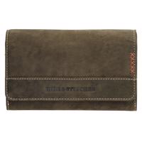 Hide & stitches Idaho dámská kožená peněženka - olivová
