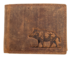 HL Luxusní kožená peněženka s divočákem