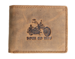 HL Luxusní kožená peněženka s motorkou