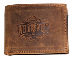 HL Luxusní kožená peněženka Wild West