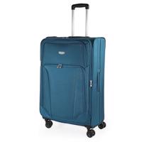 ITACA XL látkový rozšířitelní kufr na kolečkách 83L - polyester - tyrkysový