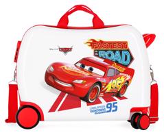 JOUMMABAGS Dětský kufřík na kolečkách - odražedlo - Disney Cars