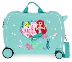 JOUMMABAGS Dětský kufřík na kolečkách - odražedlo - Disney - Princess Celebration - Ariel