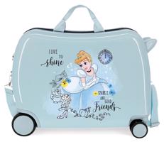 JOUMMABAGS Dětský kufřík na kolečkách - odražedlo - Disney - Princess Celebration - Popelka