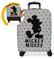JOUMMABAGS Mickey Mouse elastický neoprenový obal na kabinové zavazadlo šedá
