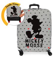 JOUMMABAGS Mickey Mouse elastický neoprenový obal na střední zavazadlo šedá