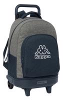 Kappa školní batoh na kolečkách 33L "Dark Navy" - šedý/navy
