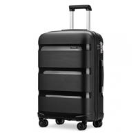 Kono Cestovní kabinový kufr na kolečkách Classic Collection PP - černá - 50L