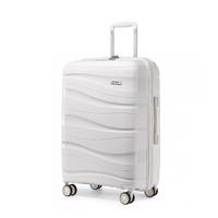 KONO Cestovní kufr na kolečkách s TSA zámkem 105L - bílá