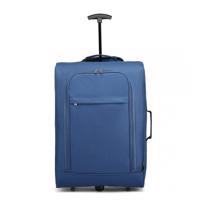 KONO Cestovní příruční kufr na kolečkách - modrý - 32L