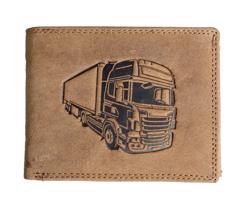 Kožená peněženka Wild s kamionem