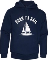 Mikina tmavě modrá unisex - Born to Sail