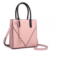 Miss Lulu dámská elegantní kabelka LG2255 - růžová