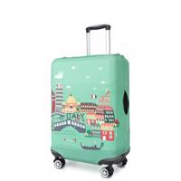 Miss Lulu Elastický obal na kufr Italy M- zelený