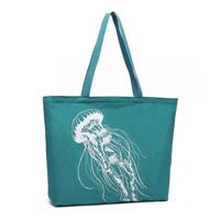 Miss Lulu Opětovně použitelná plátěná nákupní taška - zelená - 20L