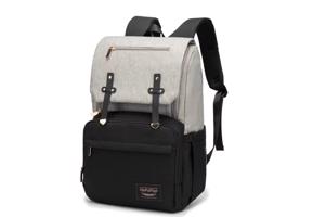 N.F.M. N.F.M. unisex přebalovací batoh s USB portem - 22L - šedo černý - 15,6"