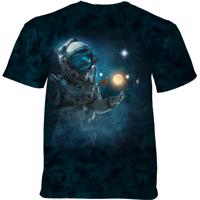 Pánské batikované triko The Mountain - ASTRONAUT EXPLORER - modrá Velikost: XXL