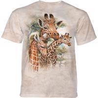 Pánské batikované triko The Mountain - Žirafy - béžové Velikost: XXL