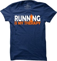 Pánské běžecké tričko Running is my therapy