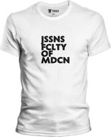Pánske biele tričko UK - JSSNS FCLTY OF MDCN