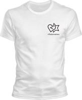 Pánské bílé tričko Dnes pomáhám - logo