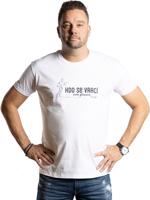 Pánské bílé tričko Petr Švancara - Kdo Se Vrací kresba