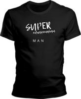 Pánské černé tričko Dnes pomáhám - Superman