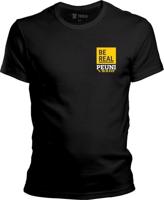 Pánské černé tričko PEUNI - BE REAL