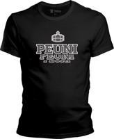 Pánské černé tričko PEUNI - logotyp