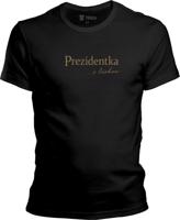 Pánské černé tričko Prezidentka - Logo velké