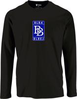 Pánské černé tričko s dlouhým rukávem Blbá a Blbej - Logo Blbej