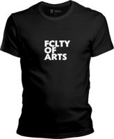 Pánske čierne tričko UK - FCLTY OF ARTS