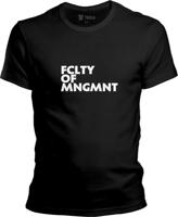 Pánske čierne tričko UK - FCLTY OF MNGMNT
