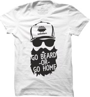 Pánské fitness tričko Go Beard -OR- Go Home