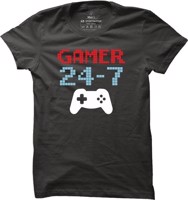 Pánské gamesové tričko Gamer 24-7