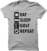Pánské golfové tričko Eat sleep - golf