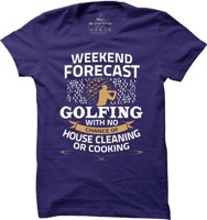 Pánské golfové tričko Weekend forecast - golf