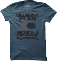 Pánské hokejové tričko Víkendový plán hokej
