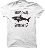 Pánské plavecké tričko Keep calm and swim faster