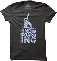 Pánské snowboardové tričko Snowboarding Silhouette