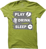 Pánské tenisové tričko Play drink sleep