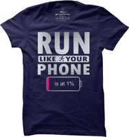 Pánské tričko na běh Run like your phone